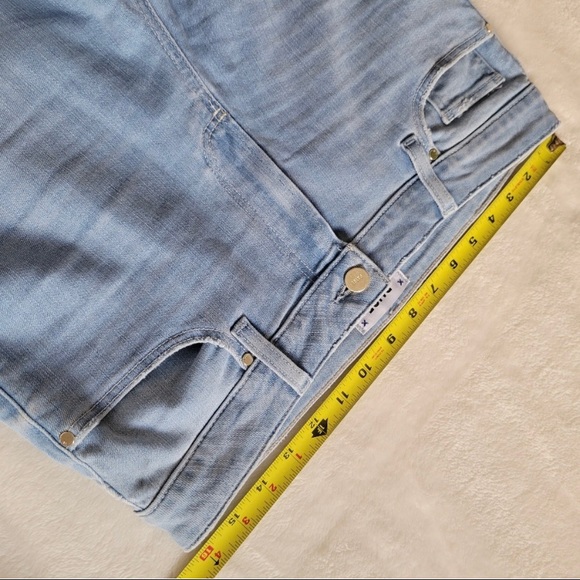 PAIGE Verudgo Ankle Raw Hem Washed Blue Jeans Size 31 - Picture 8 of 11
